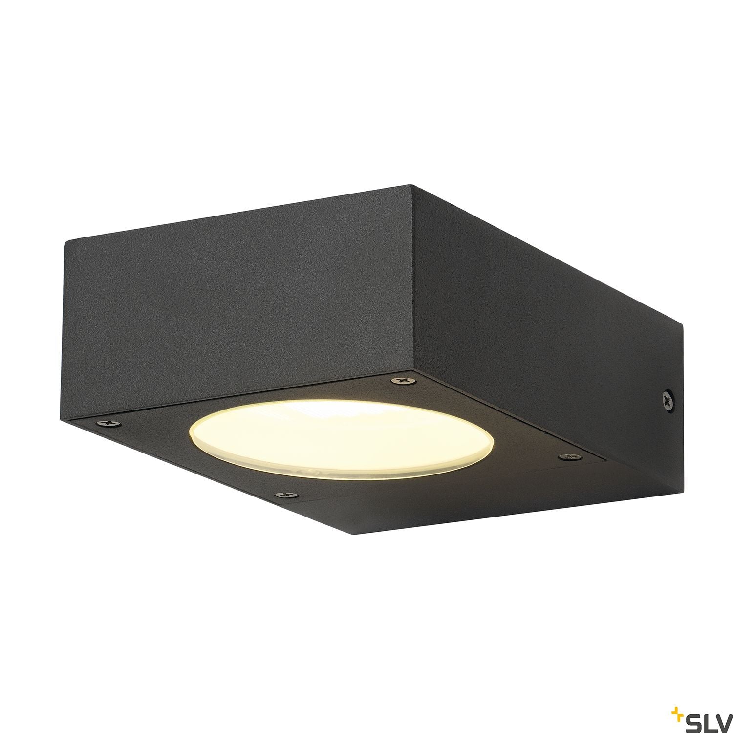 SLV QUADRASYL WL 15 wall light, square, anthracite, GX53, max. 11W, IP44 232285