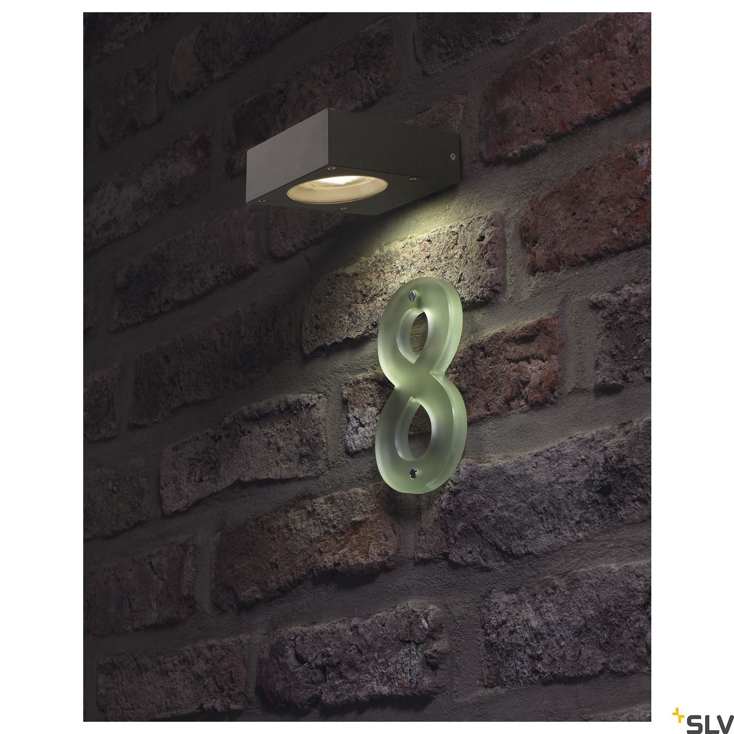 SLV QUADRASYL WL 15 wall light, square, anthracite, GX53, max. 11W, IP44 232285