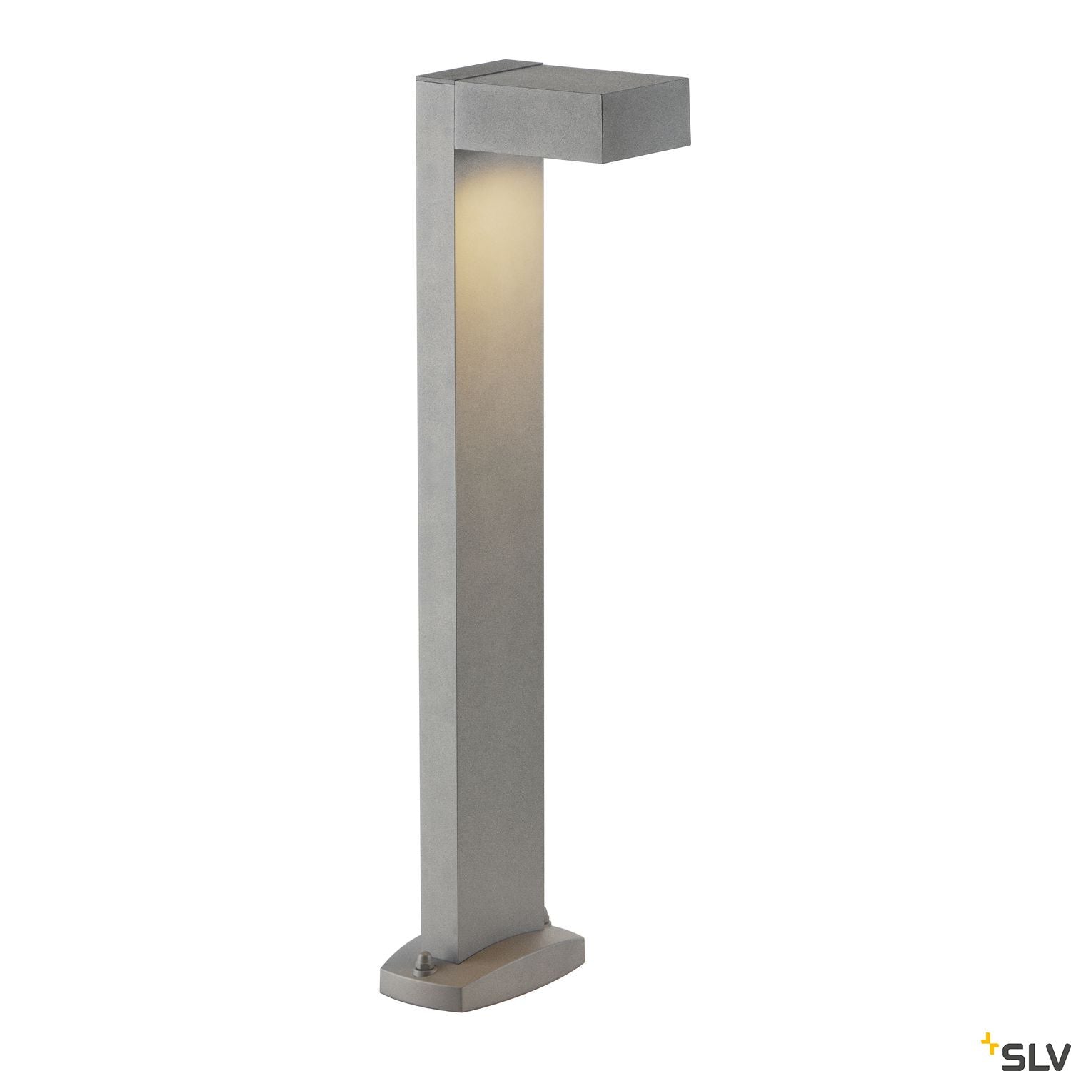 SLV QUADRASYL SL 75 path light, square, silver-grey, GX53, max. 11W, IP44 232294