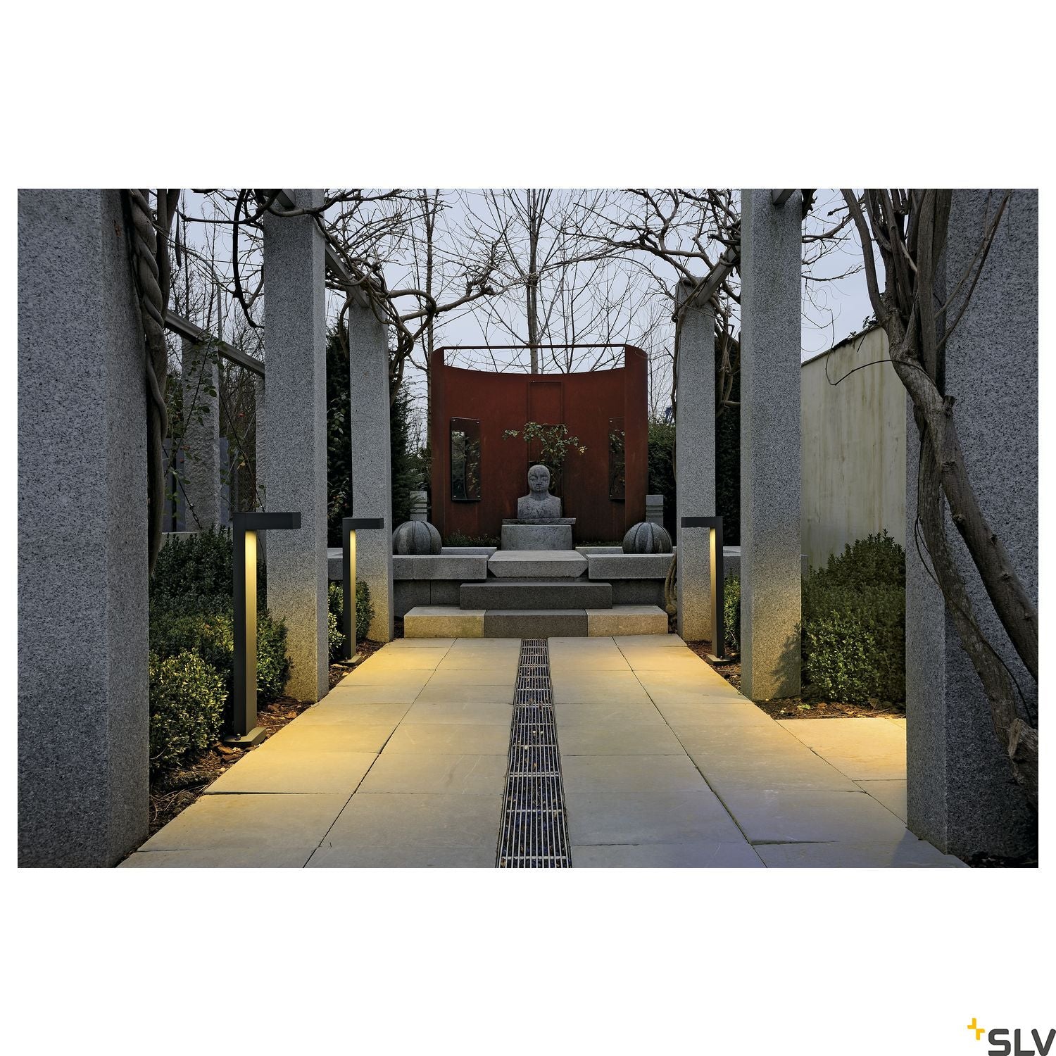 SLV QUADRASYL SL 75 path light, square, anthracite, GX53, max. 11W, IP44 232295