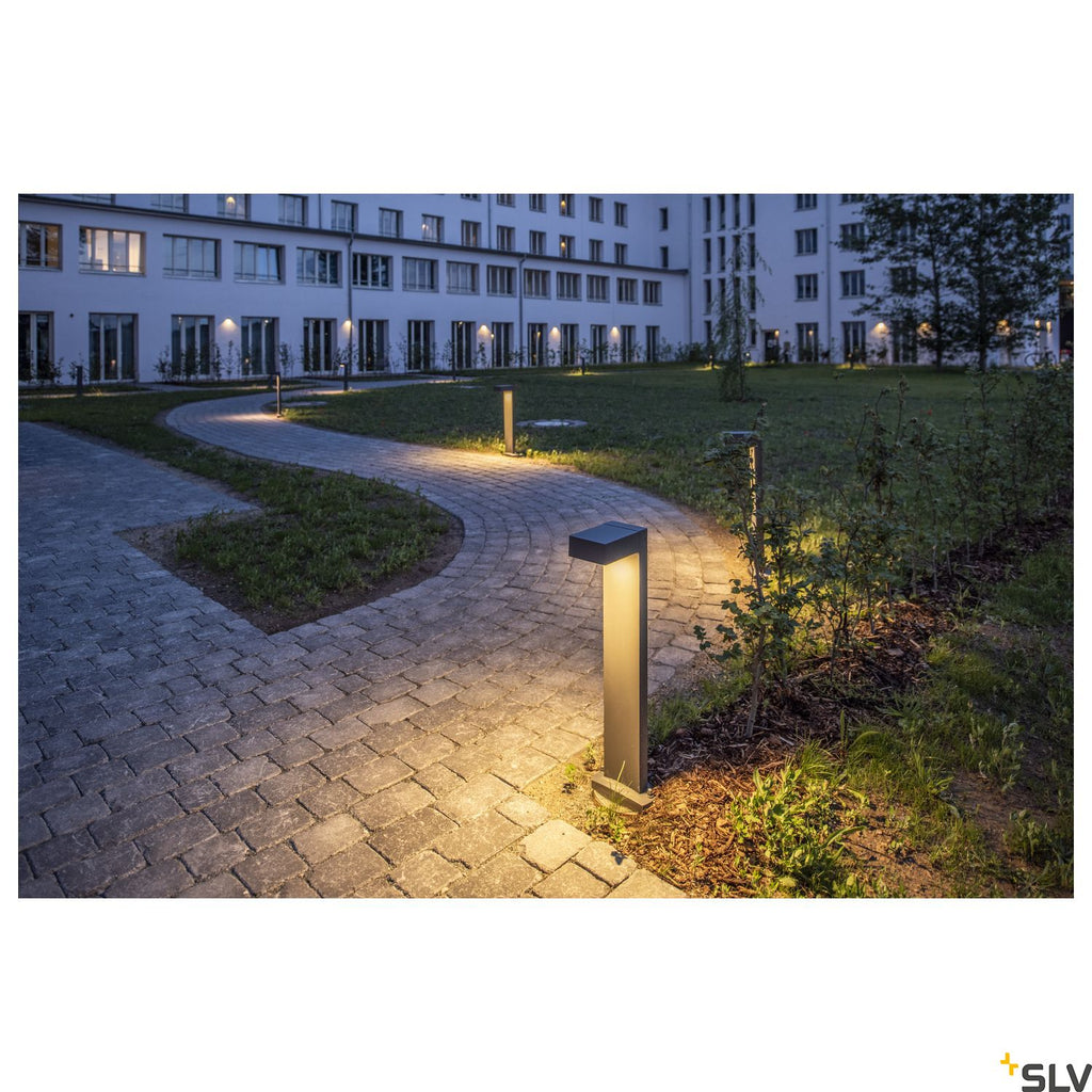 SLV QUADRASYL SL 75 path light, square, anthracite, GX53, max. 11W, IP44 232295
