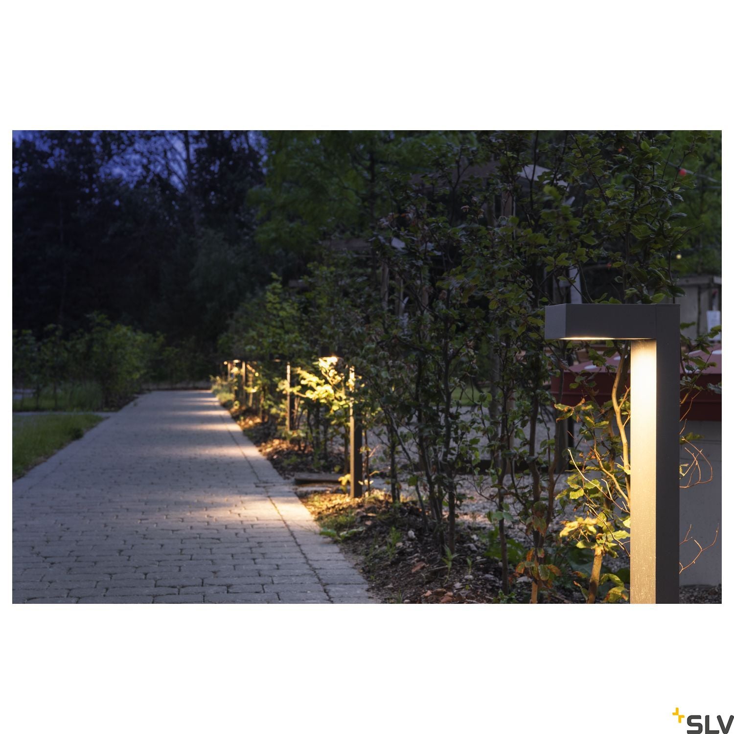 SLV QUADRASYL SL 75 path light, square, anthracite, GX53, max. 11W, IP44 232295