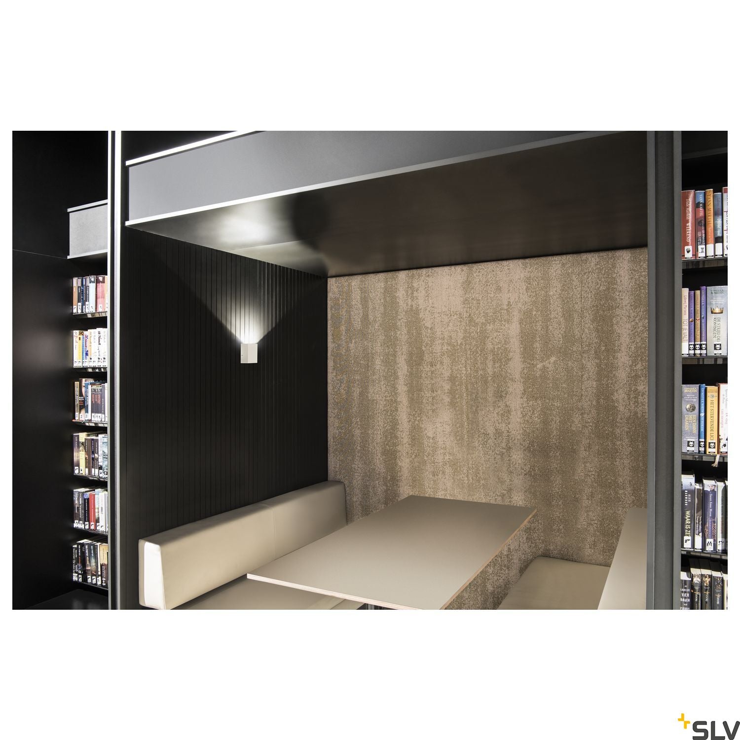SLV QUAD 1 XL wall light, square, white, 3.2W COB LED, 3000K, IP44 232431