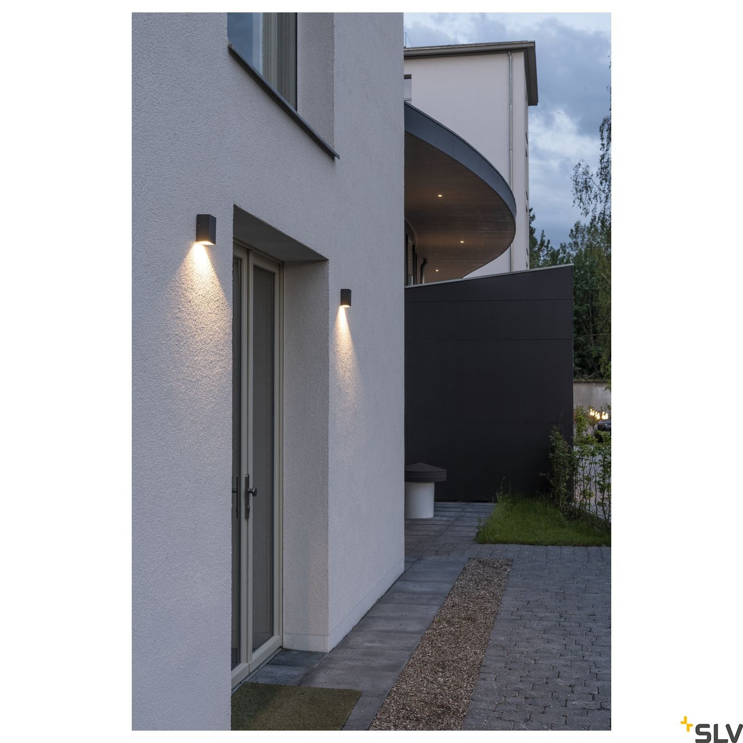 SLV QUAD 1 XL wall light, square, anthracite, 3.2W COB LED, 3000K, IP44 232435