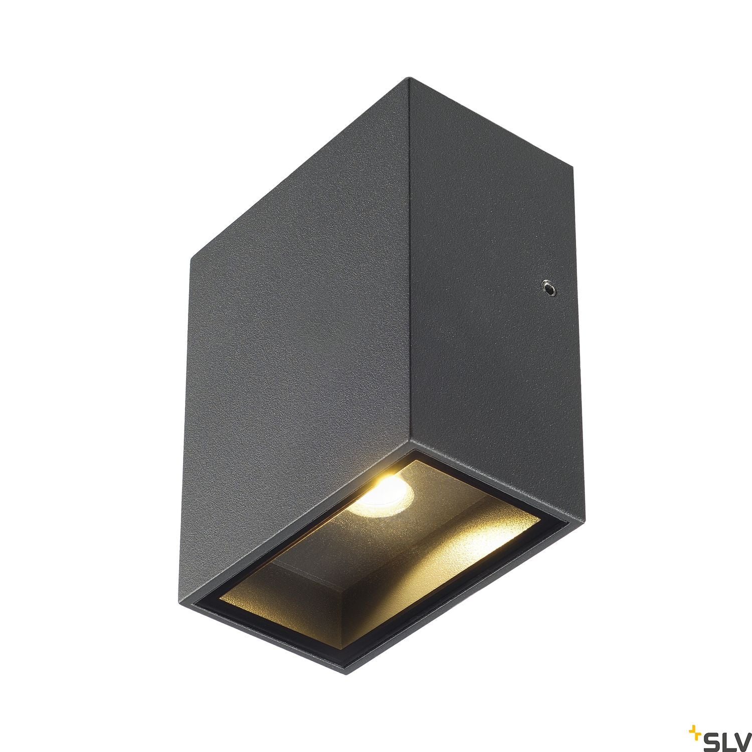 SLV QUAD 1 XL wall light, square, anthracite, 3.2W COB LED, 3000K, IP44 232435