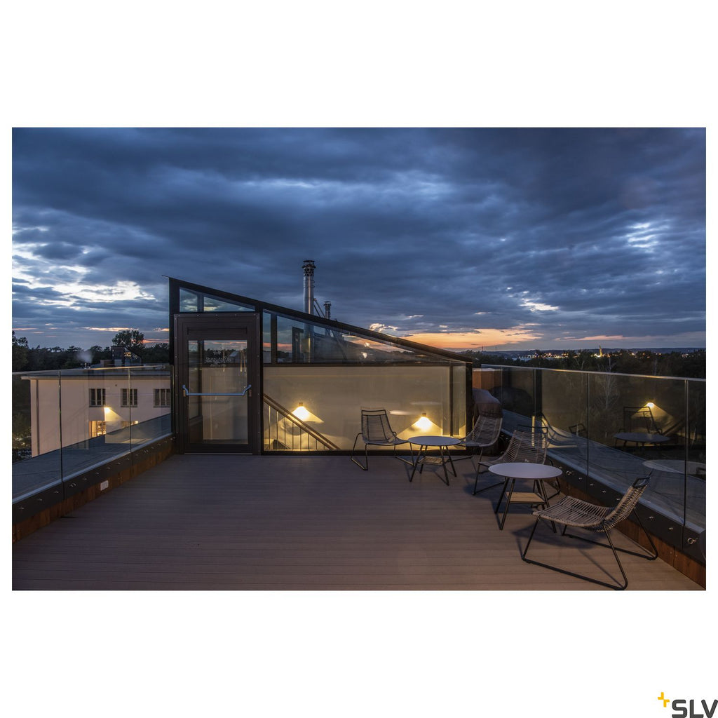SLV QUAD 1 XL wall light, square, anthracite, 3.2W COB LED, 3000K, IP44 232435