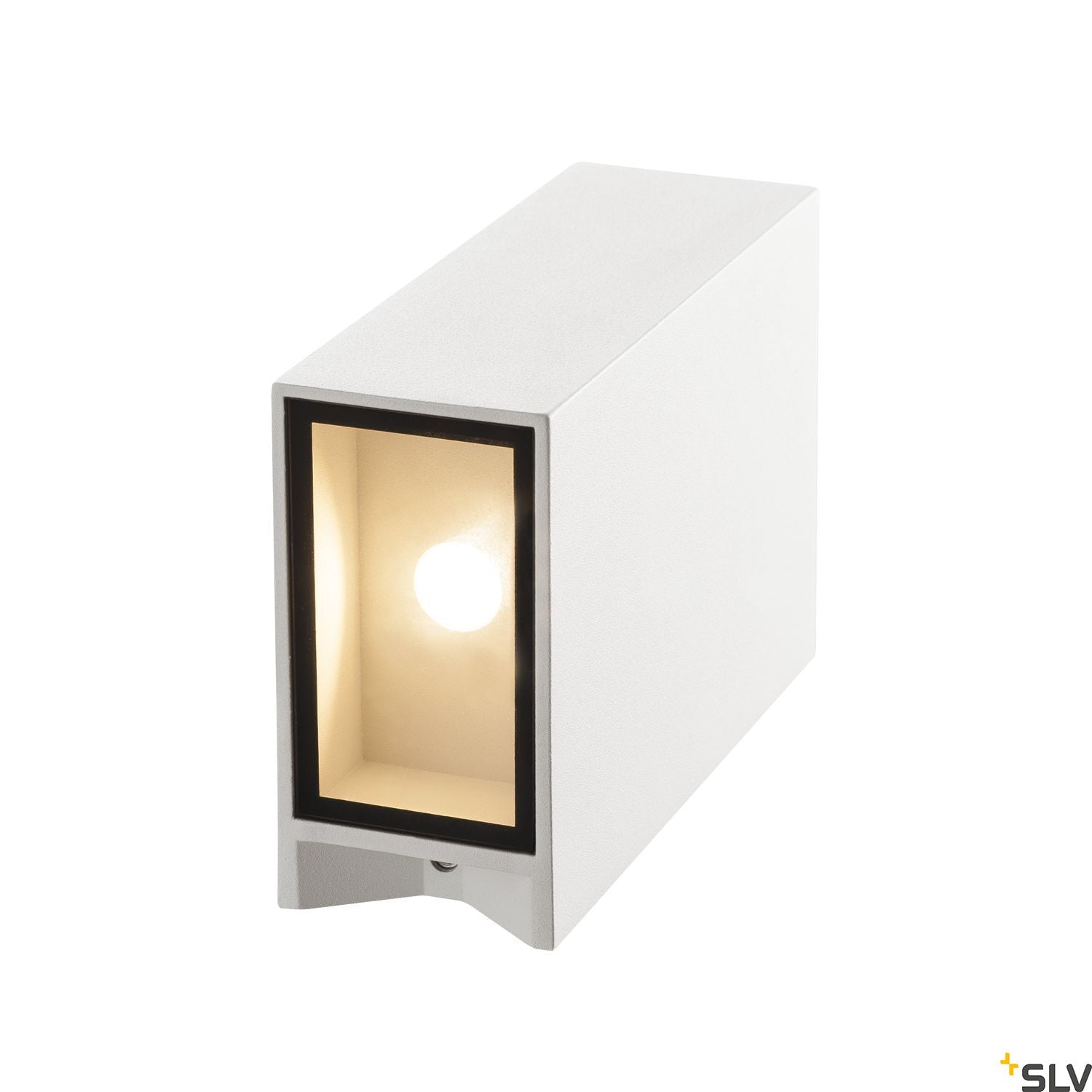 SLV QUAD 2 XL wall light, square, white, 2x 3.2W COB LED, 3000K, IP44, up/down 232441