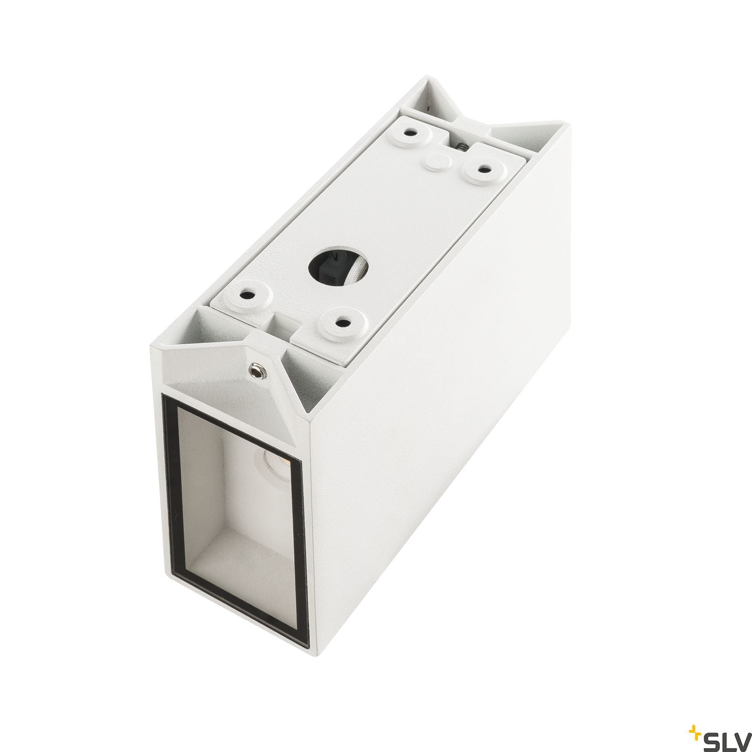 SLV QUAD 2 XL wall light, square, white, 2x 3.2W COB LED, 3000K, IP44, up/down 232441
