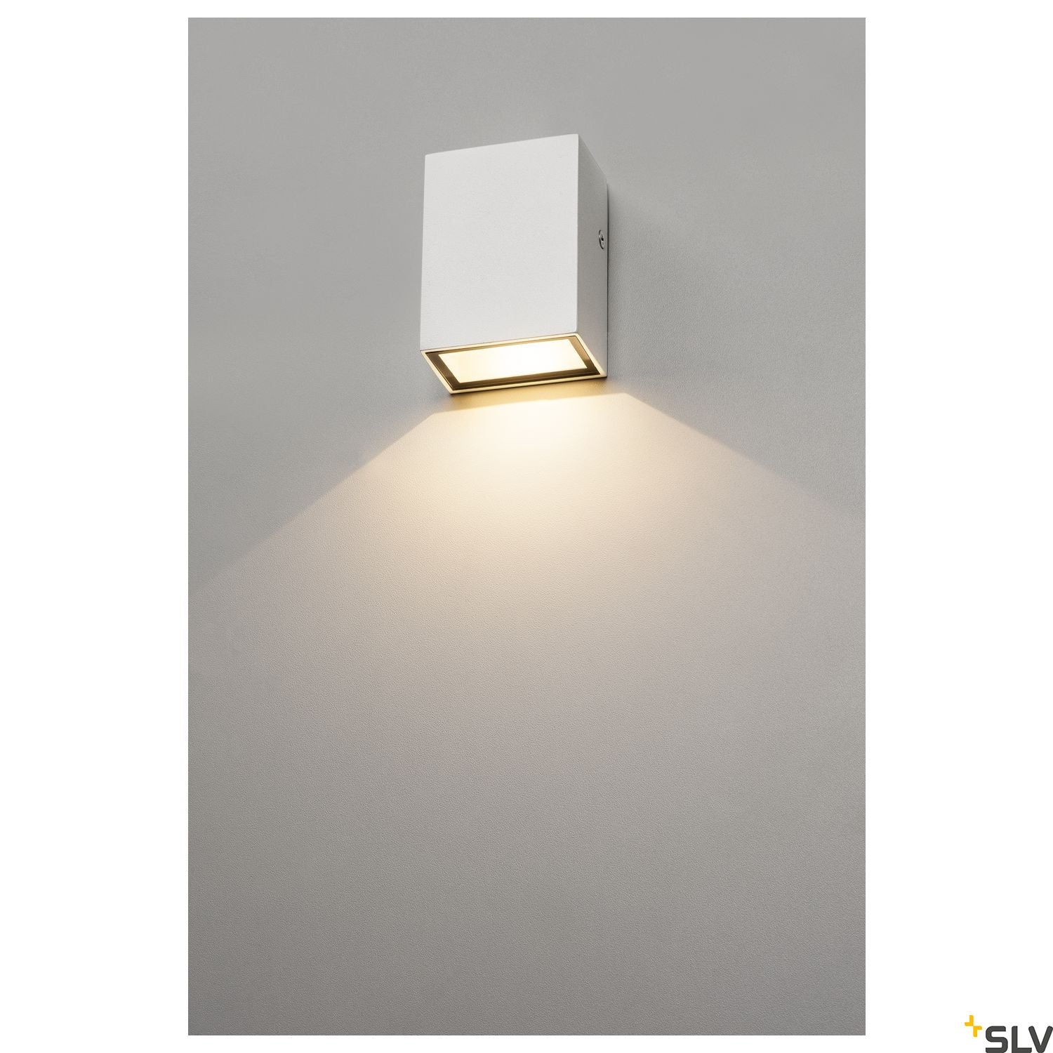 SLV QUAD 1 wall light, square, white, LED, 1x3W, 3000K, IP44 232461
