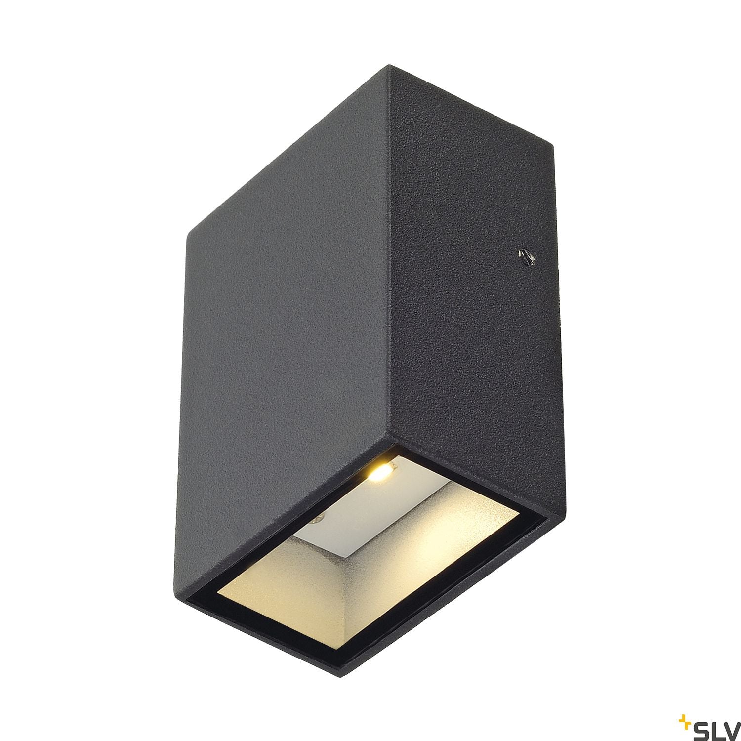SLV QUAD 1 wall light, square, anthracite, LED, 1x3W, 3000K, IP44 232465