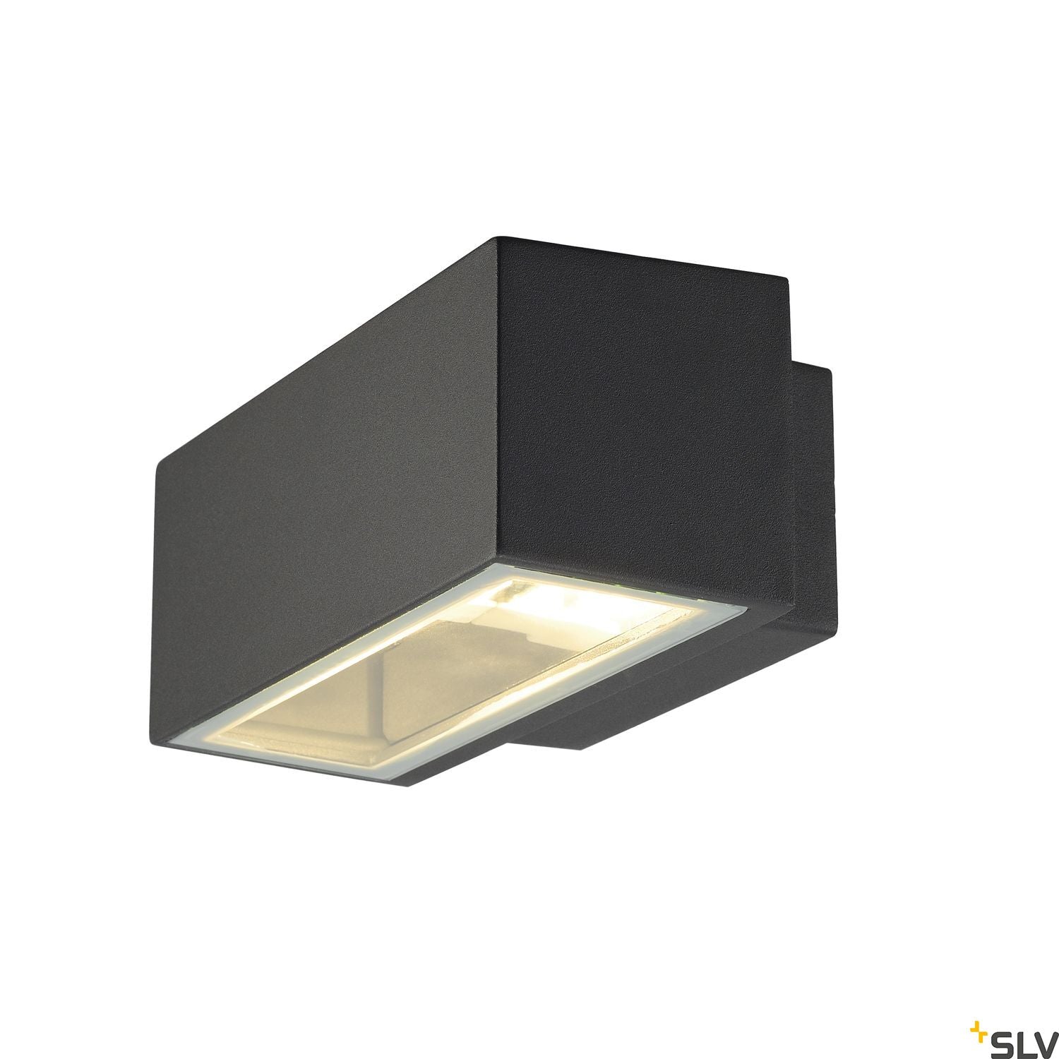 SLV BOX R7s wall light, square, anthracite, R7s, max. 80W, up-down, IP44 232485