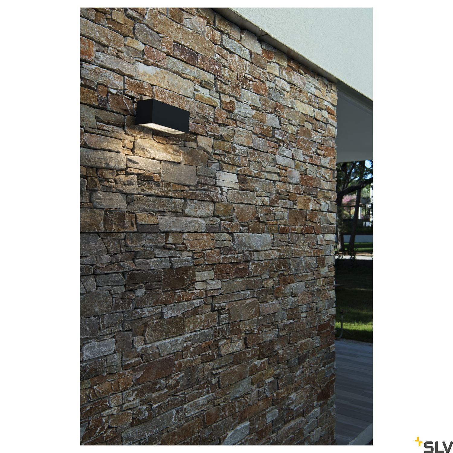 SLV BOX R7s wall light, square, anthracite, R7s, max. 80W, up-down, IP44 232485