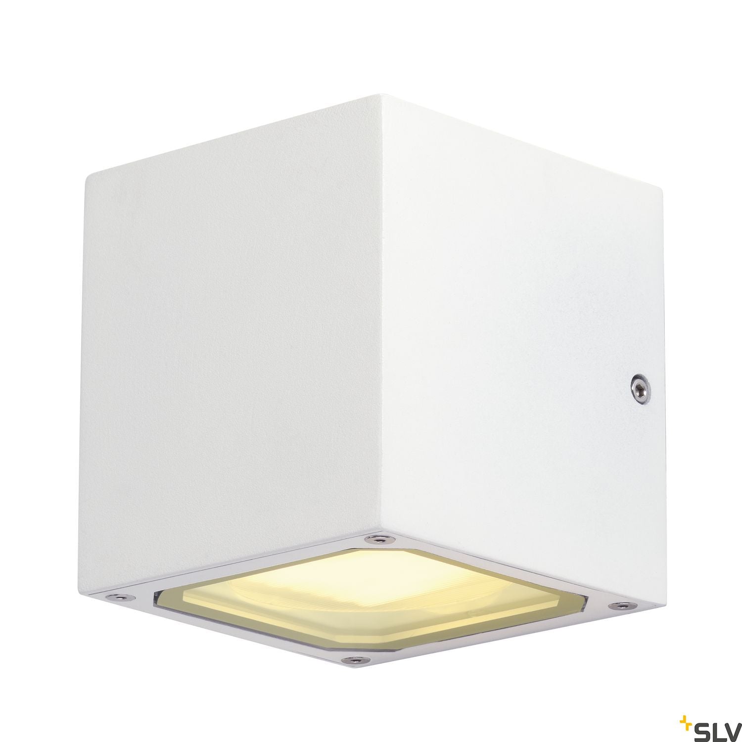 SLV SITRA CUBE wall light, white, GX53, max. 9W, IP44 232531