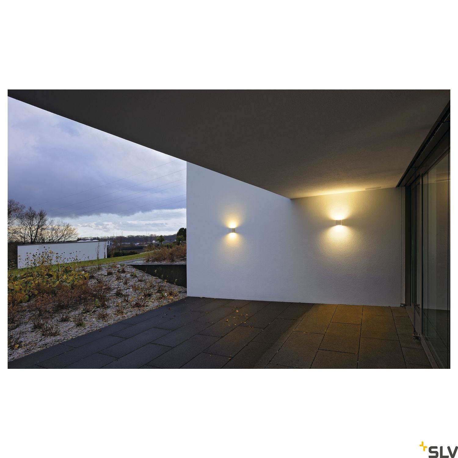 SLV SITRA CUBE wall light, white, GX53, max. 9W, IP44 232531