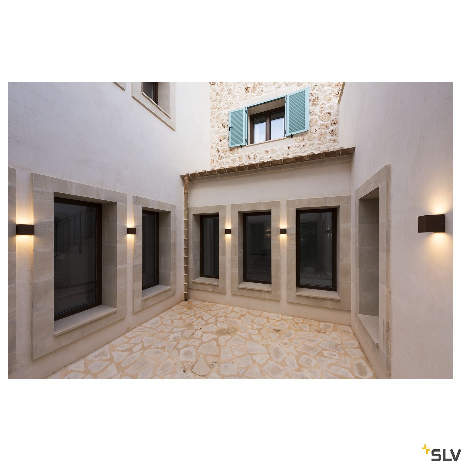 SLV SITRA CUBE wall light, rust, GX53, max. 9W, IP44 232537