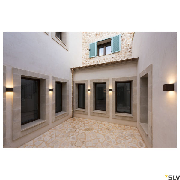 SLV SITRA CUBE wall light, rust, GX53, max. 9W, IP44 232537