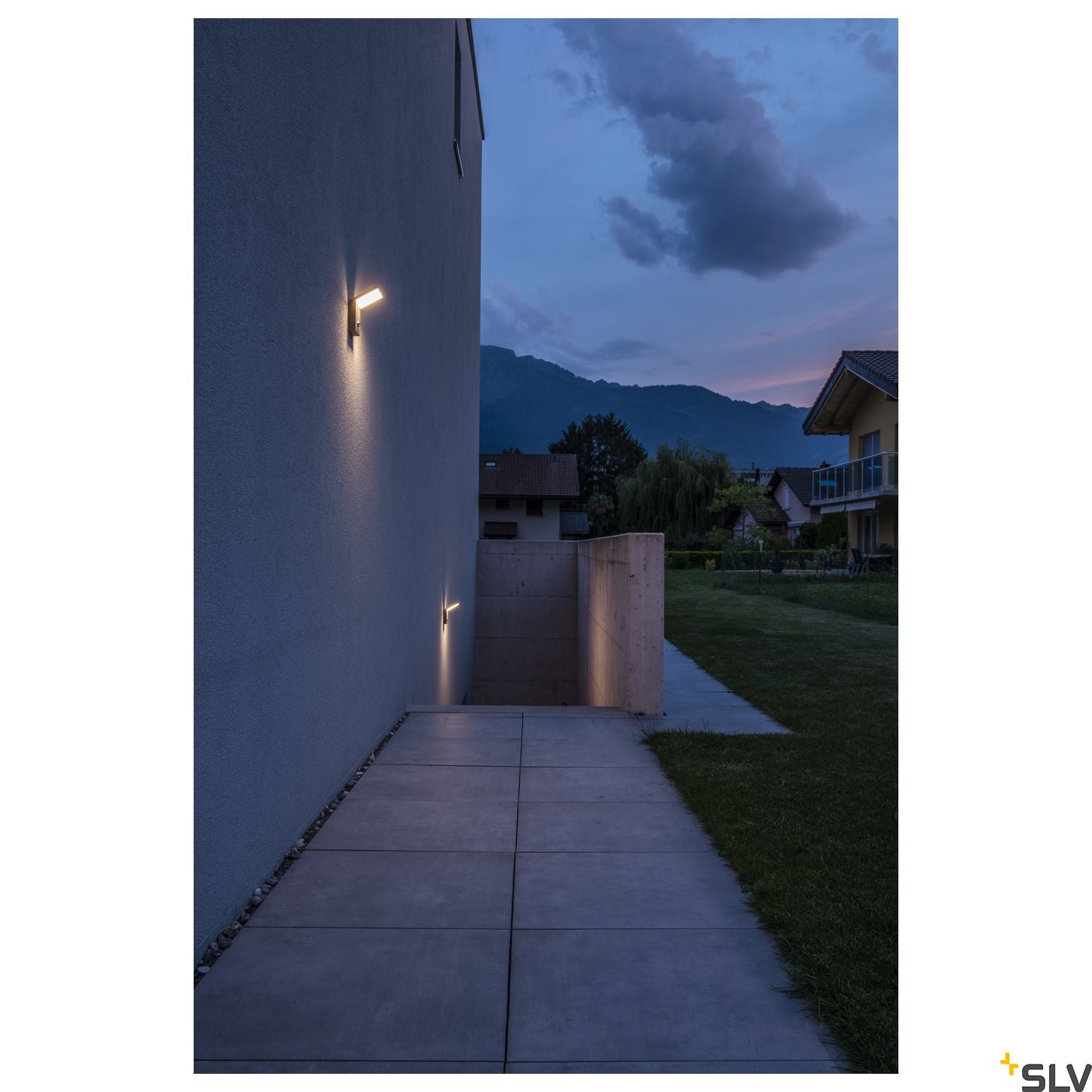 SLV ORDI LED wall light, anthracite, SMD LED, 3000K, IP44, with motion sensor 232915