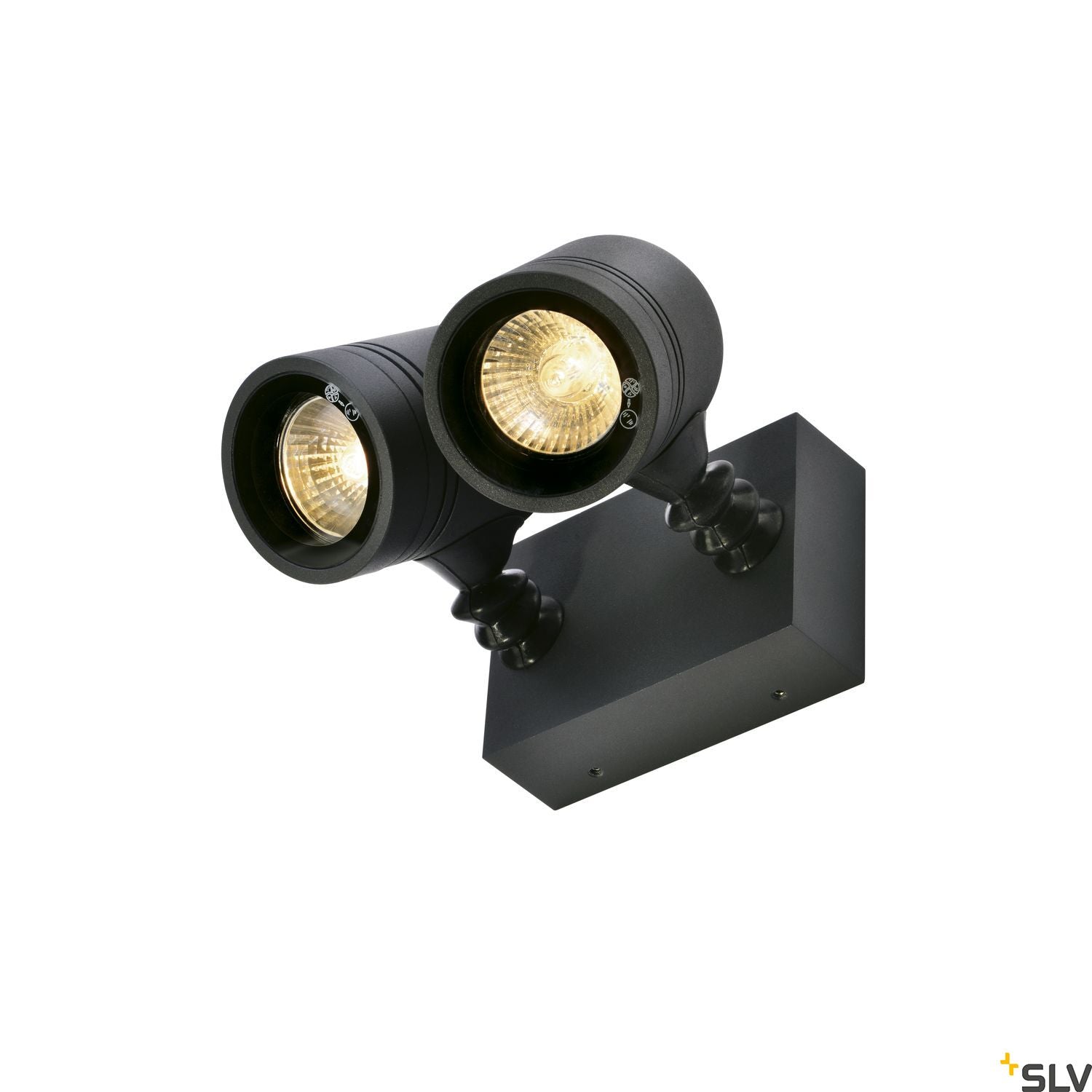 SLV NEW MYRA WALL SPOT, anthracite , 2x GU10, max. 2x 50W, IP55 233095