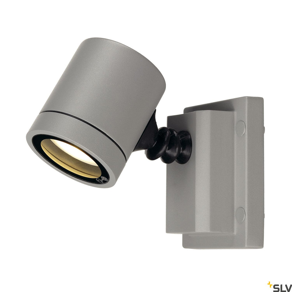 SLV NEW MYRA WALL LIGHT, silver-grey, GU10, max. 50W, IP55 233104