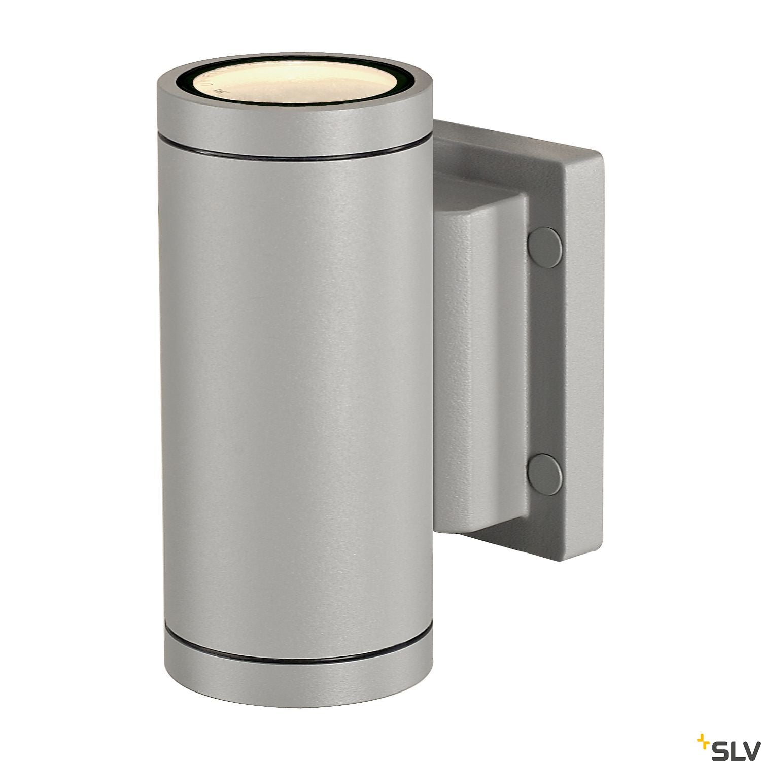 SLV NEW MYRA UP/DOWN wall light, silver-grey, 2x GU10 , max 2x 35W, IP55 233114