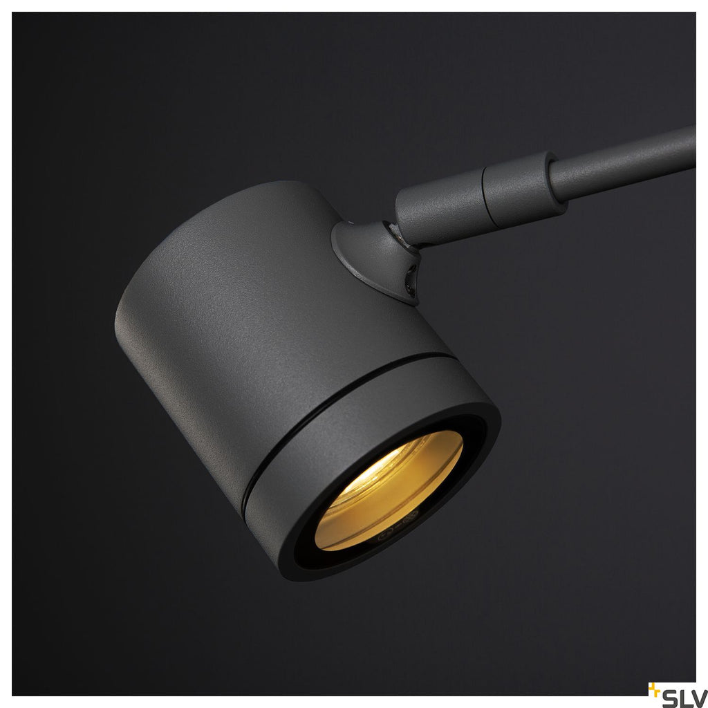 SLV NEW MYRA DISPLAY CURVE, anthracite, GU10, max. 50W, IP55 233135