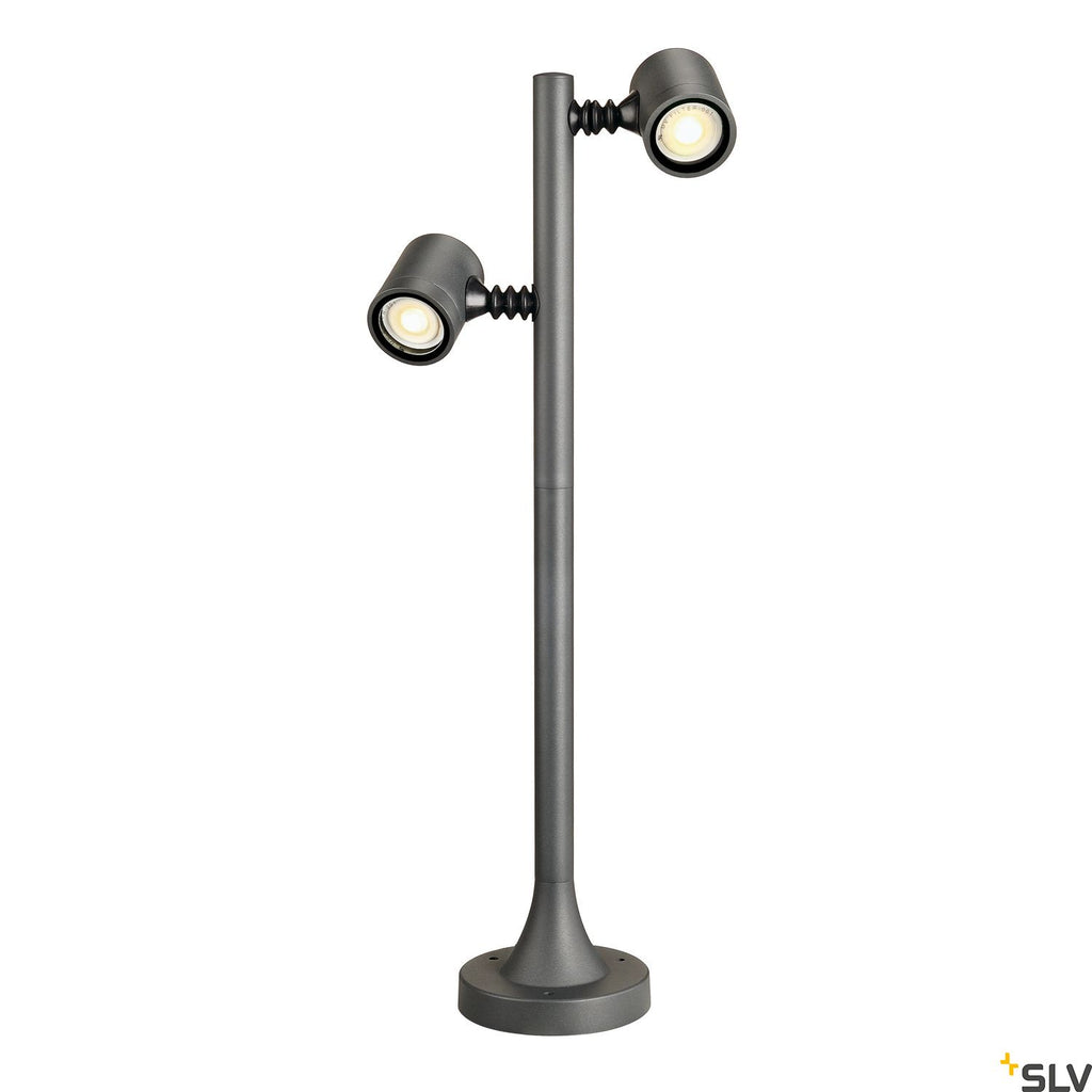 SLV NEW MYRA 2 lamp head, anthracite, 2x GU10, max. 2x 4W, IP44 233185