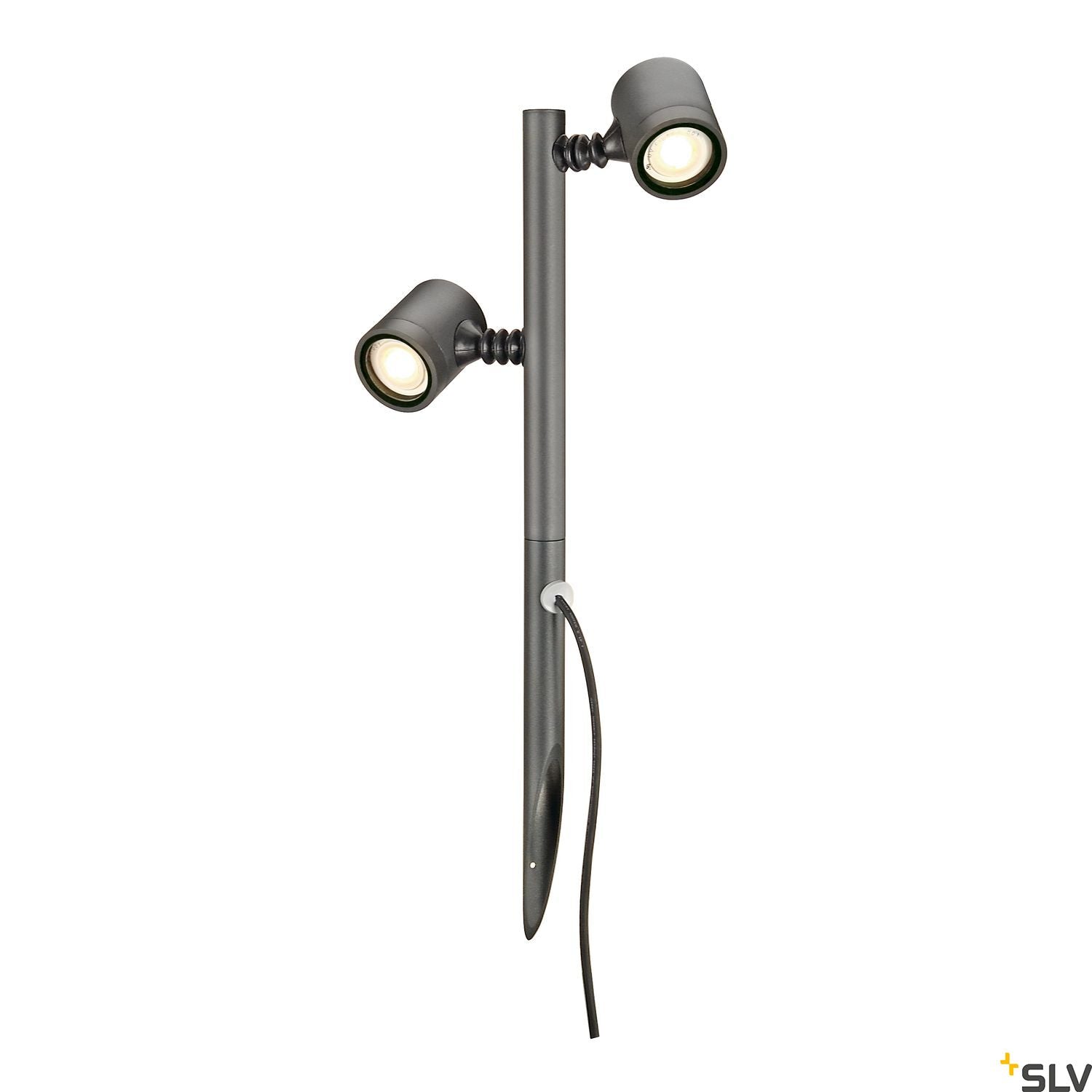 SLV NEW MYRA 2 lamp head, anthracite, 2x GU10, max. 2x 4W, IP44 233185