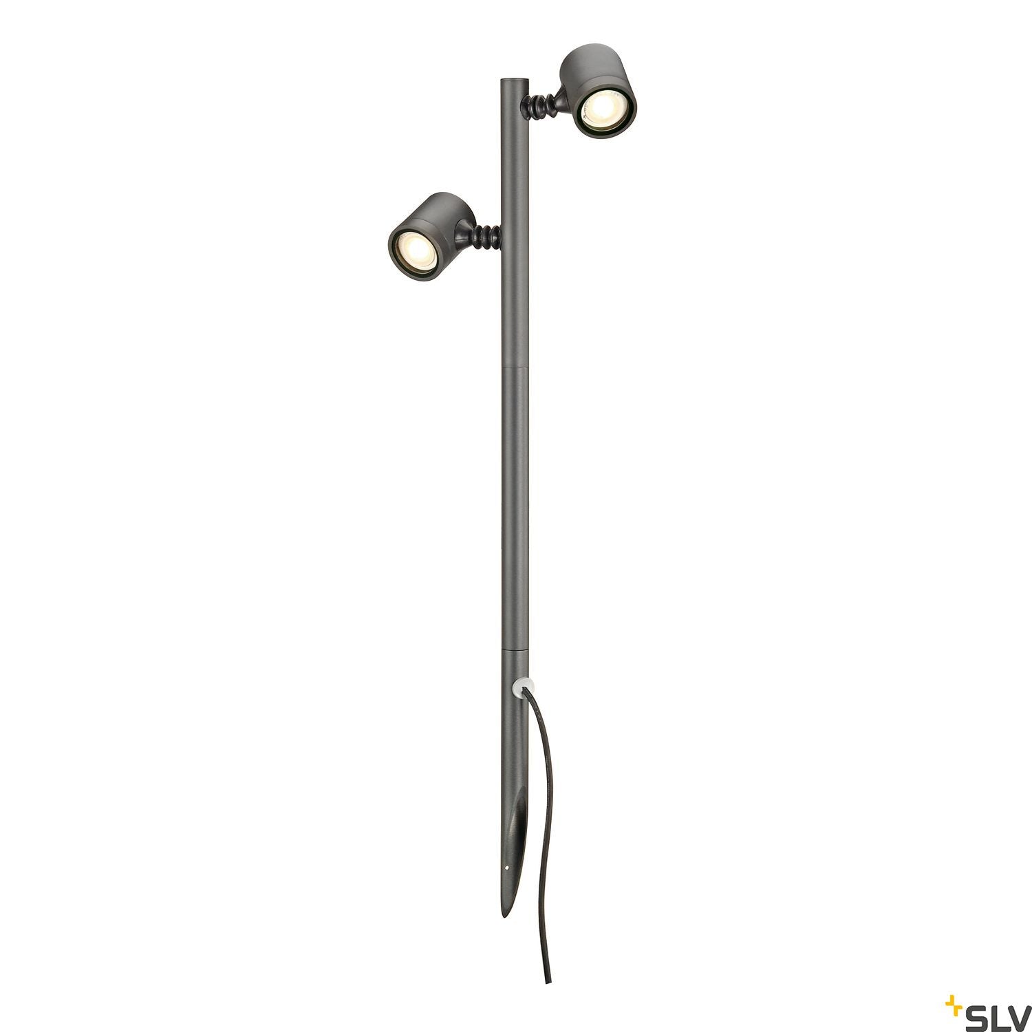 SLV NEW MYRA 2 lamp head, anthracite, 2x GU10, max. 2x 4W, IP44 233185