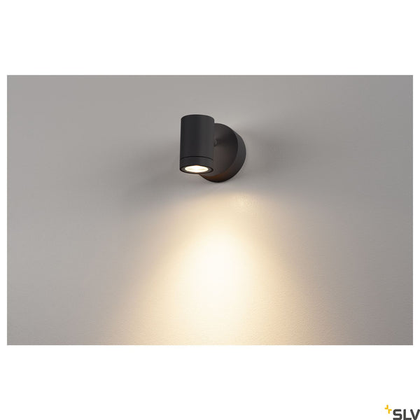 SLV HELIA wall light, sandy anthracite, 8W LED, 3000K 233245