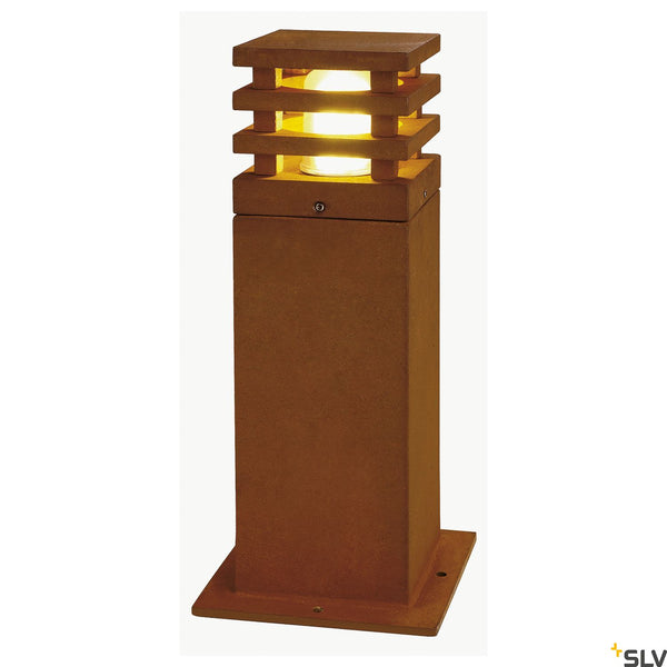 SLV RUSTY 40 LED SQUARE floor stand, rusted iron, 8.6W COB LED, 3000K, IP55 233427