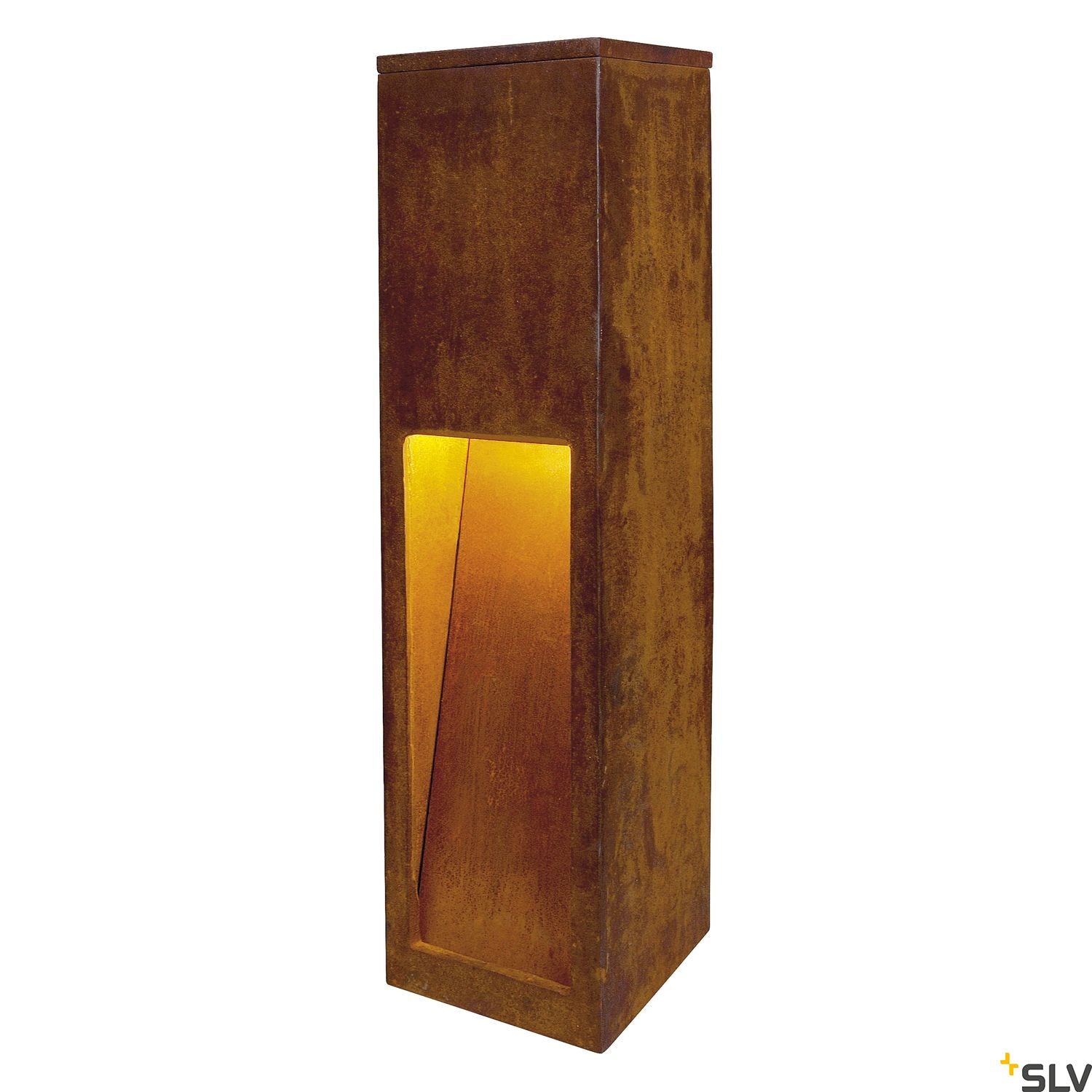 SLV RUSTY 50 LED SLOT floor stand, rusted iron, 8.6W COB LED, 3000K, IP55 233447