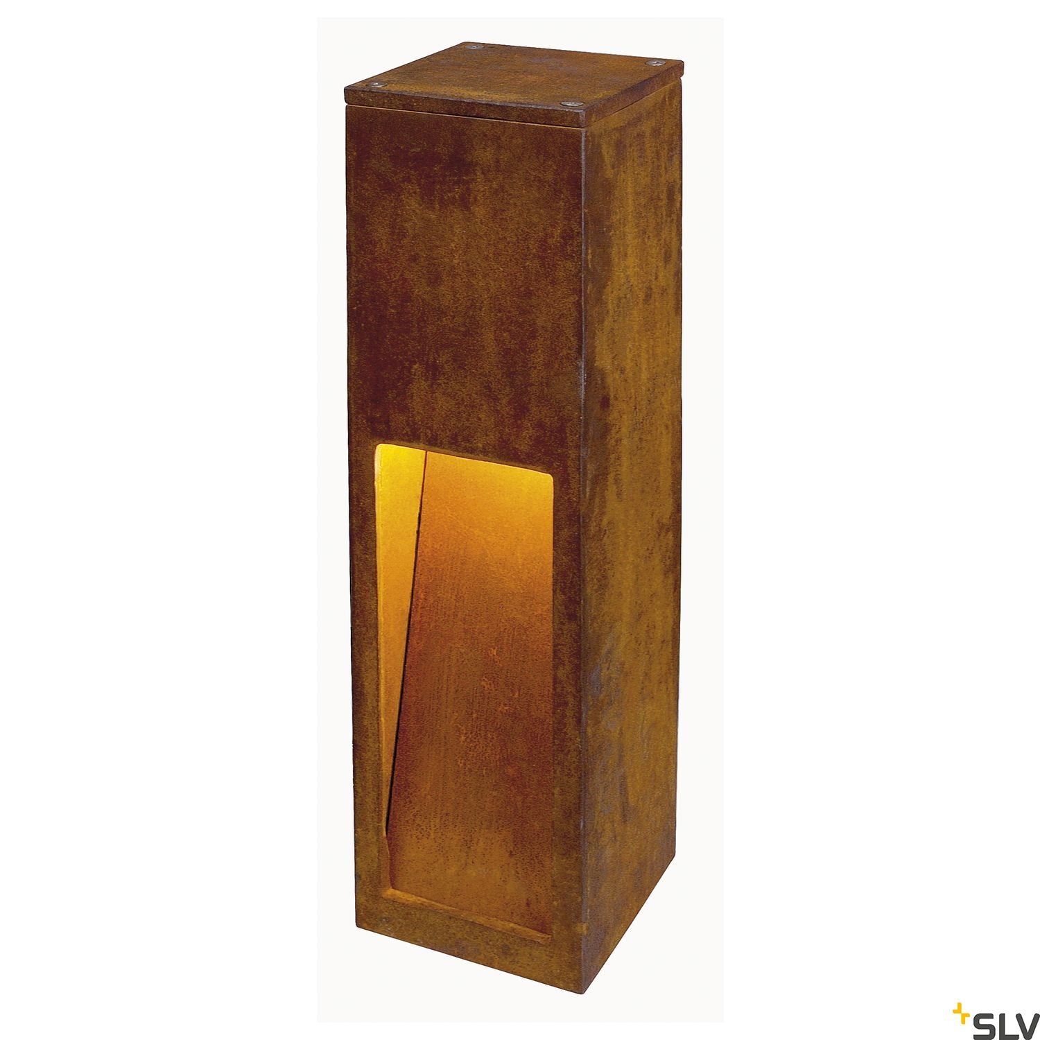 SLV RUSTY 50 LED SLOT floor stand, rusted iron, 8.6W COB LED, 3000K, IP55 233447