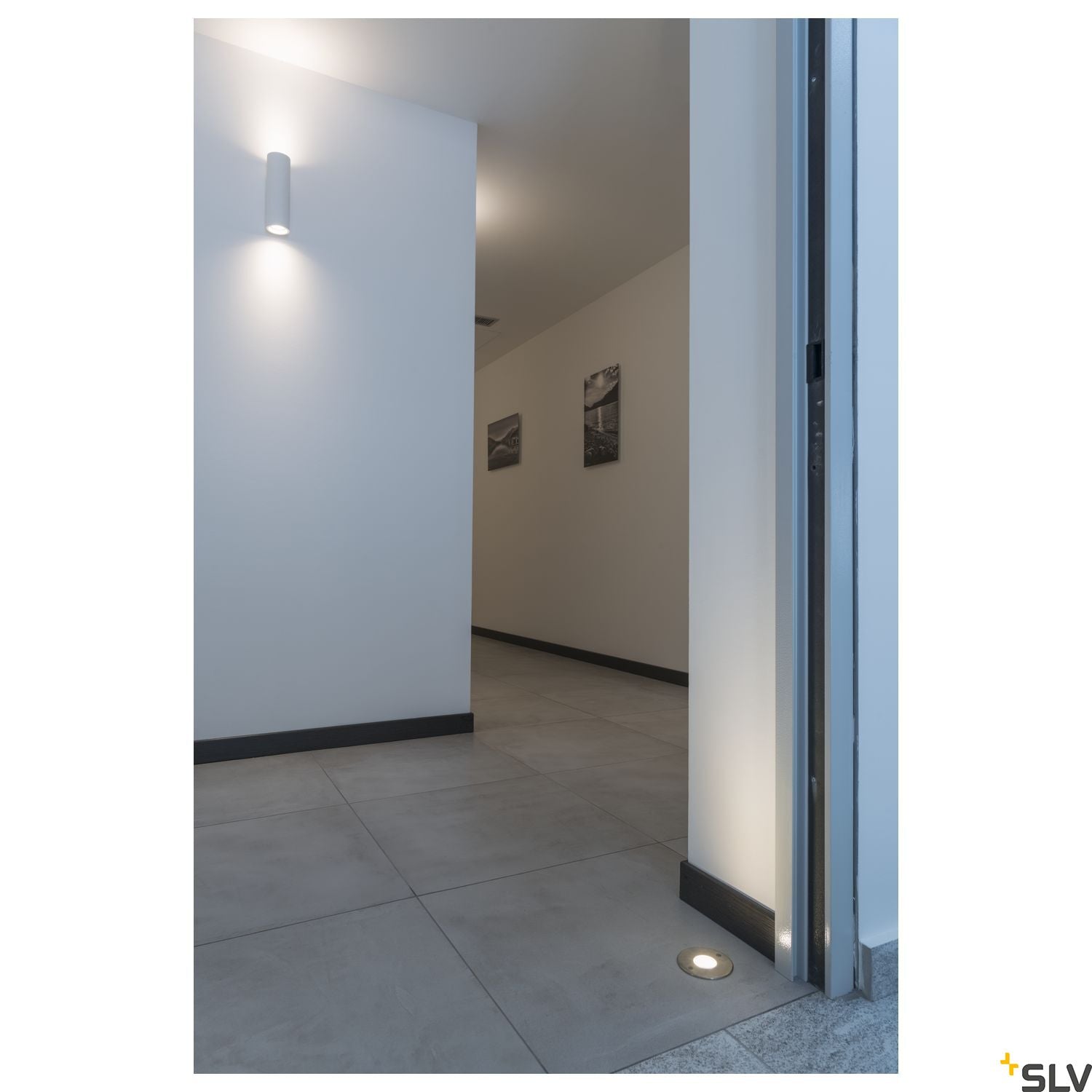 SLV Plaster WALL LIGHT, white plaster, round, 2x GU10, max. 2x 35W 148060