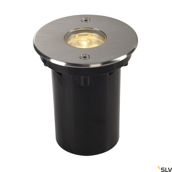 SLV DASAR LED inground fitting, round, stainless steel 316, 6W , 3000K, 240V, IP67 233520