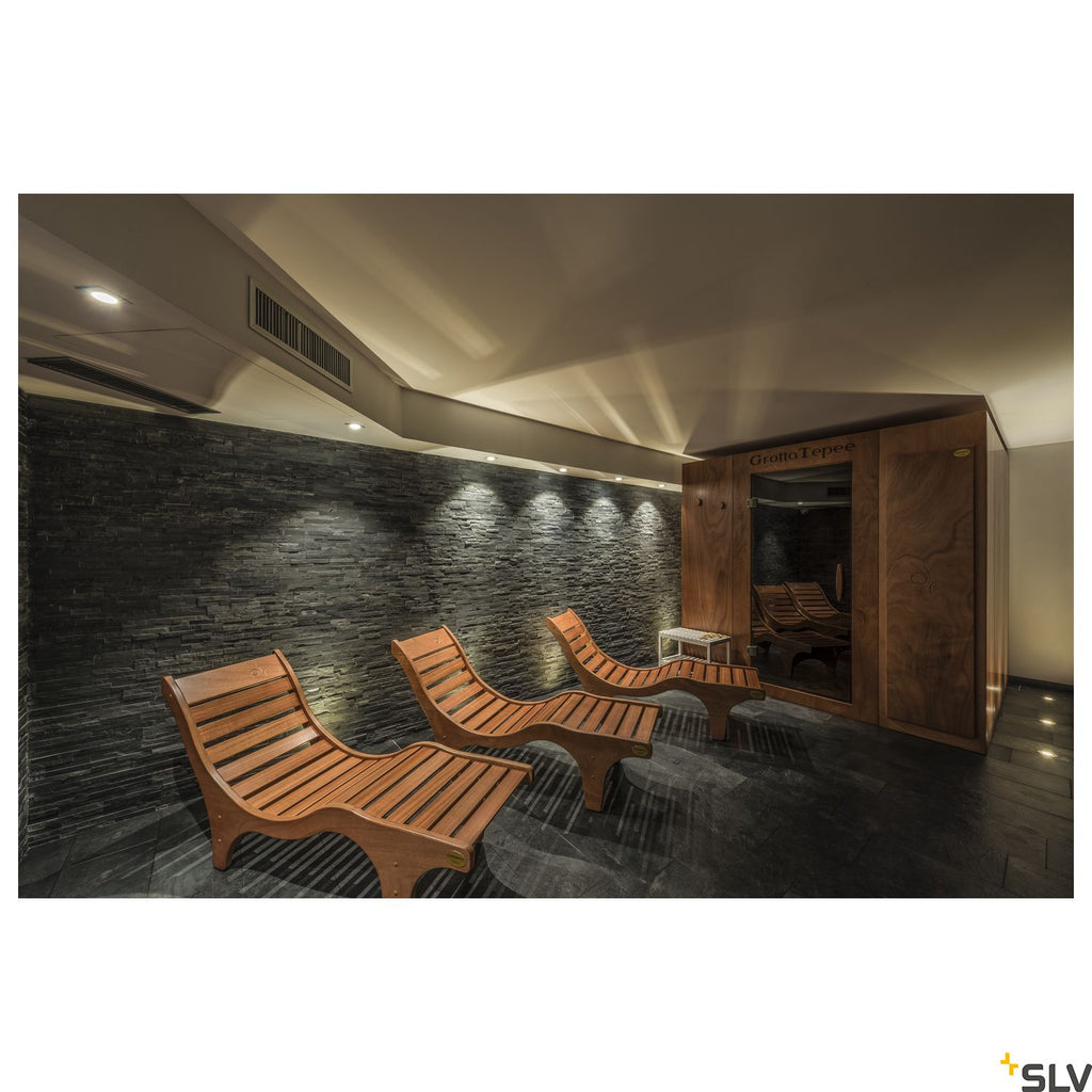 SLV PATTA-I recessed ceiling light , square, matt white, 9W, 38°, 3000K, incl. driver 114431