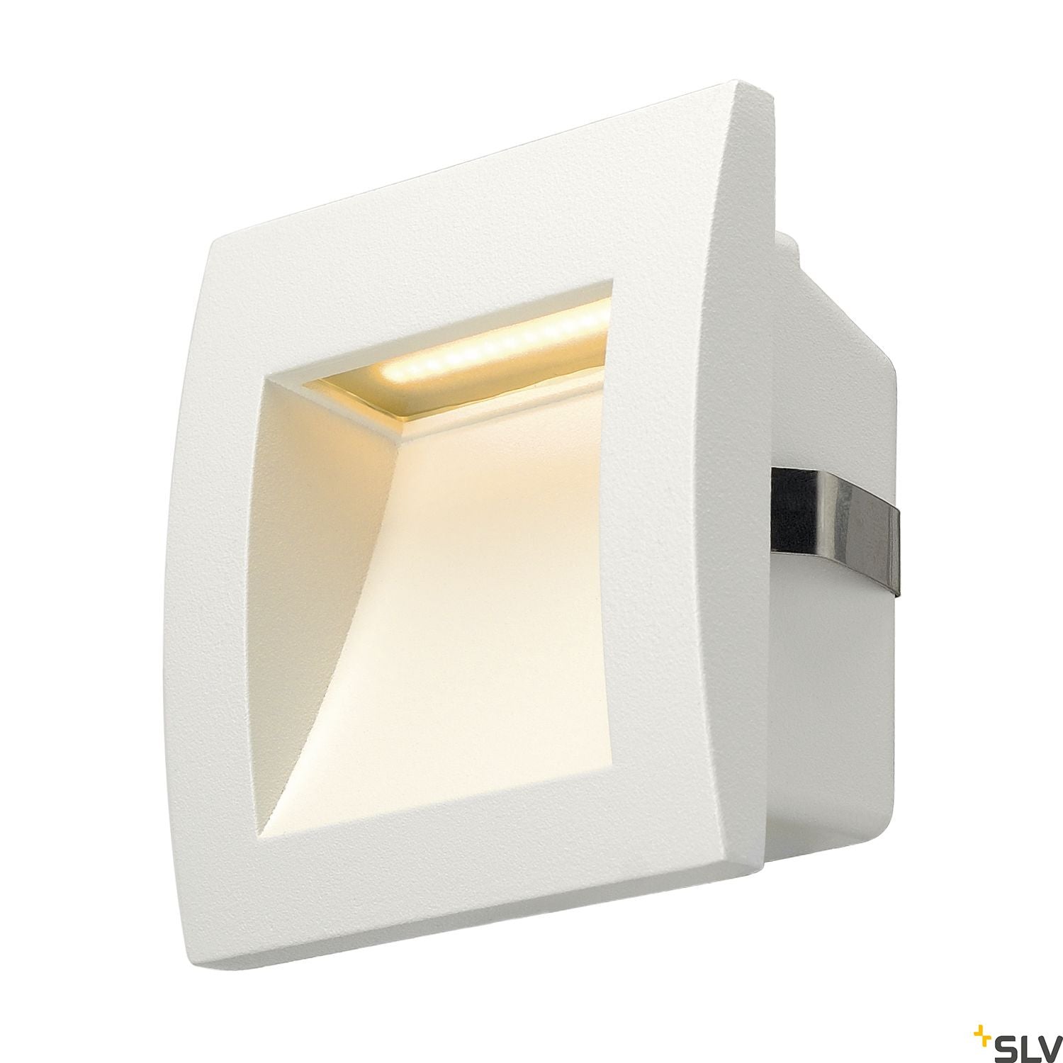 SLV DOWNUNDER OUT LED S recessed wall light, white, SMD LED 3000K, IP55 233601