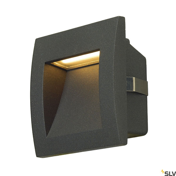 SLV DOWNUNDER OUT LED S recessed wall light, anthracite, SMD LED 3000K, IP55 233605