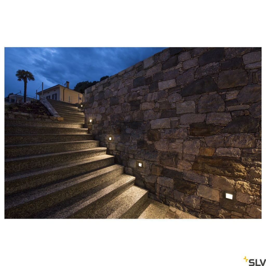 SLV DOWNUNDER OUT LED S recessed wall light, anthracite, SMD LED 3000K, IP55 233605