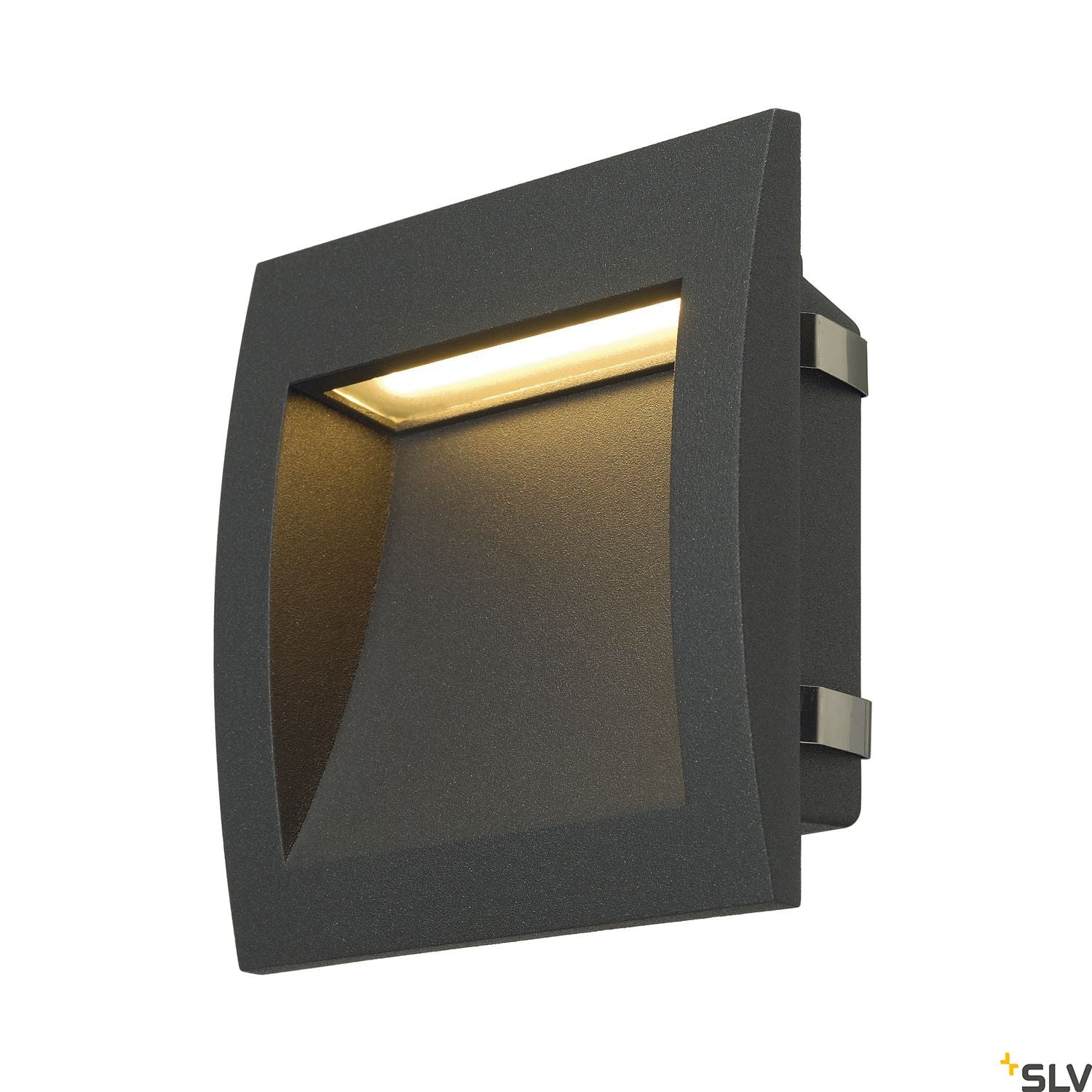 SLV DOWNUNDER OUT LED L recessed wall light, anthracite, SMD LED 3000K, IP55 233615