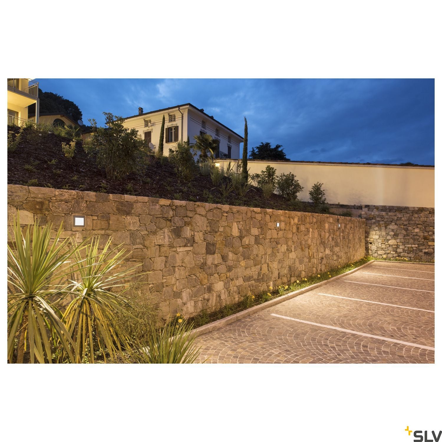 SLV DOWNUNDER OUT LED L recessed wall light, anthracite, SMD LED 3000K, IP55 233615