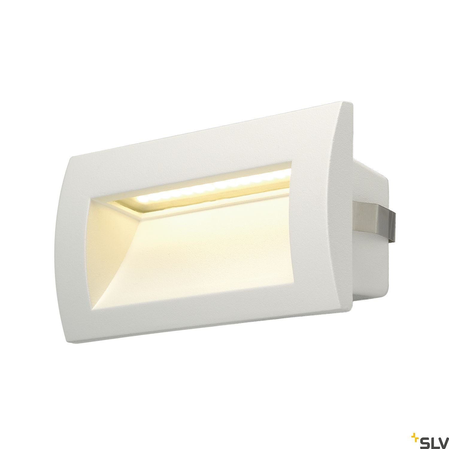 SLV DOWNUNDER OUT LED M recessed wall light, white, SMD LED 3000K, IP55 233621