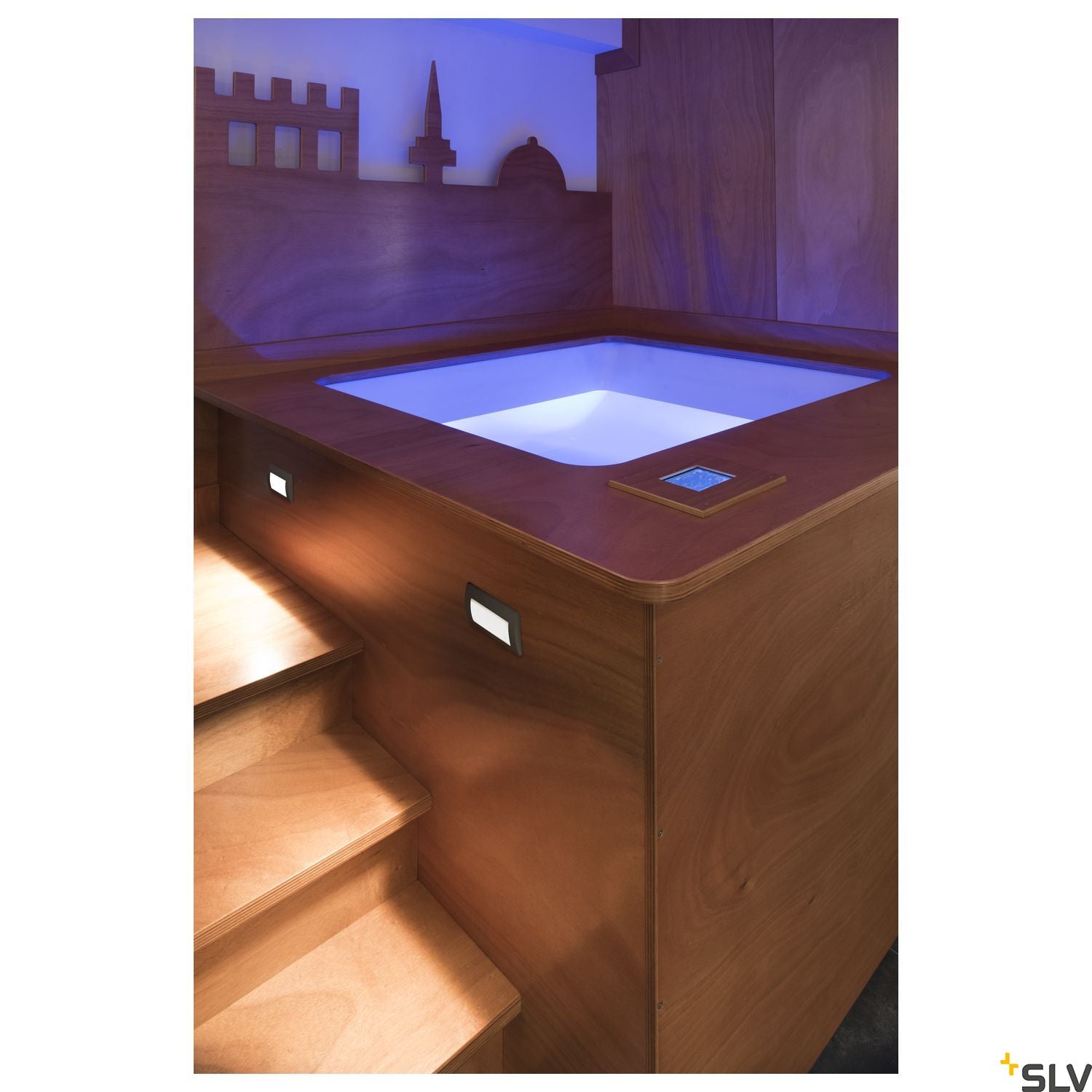 SLV DOWNUNDER OUT LED M recessed wall light, anthracite, SMD LED 3000K, IP55 233625