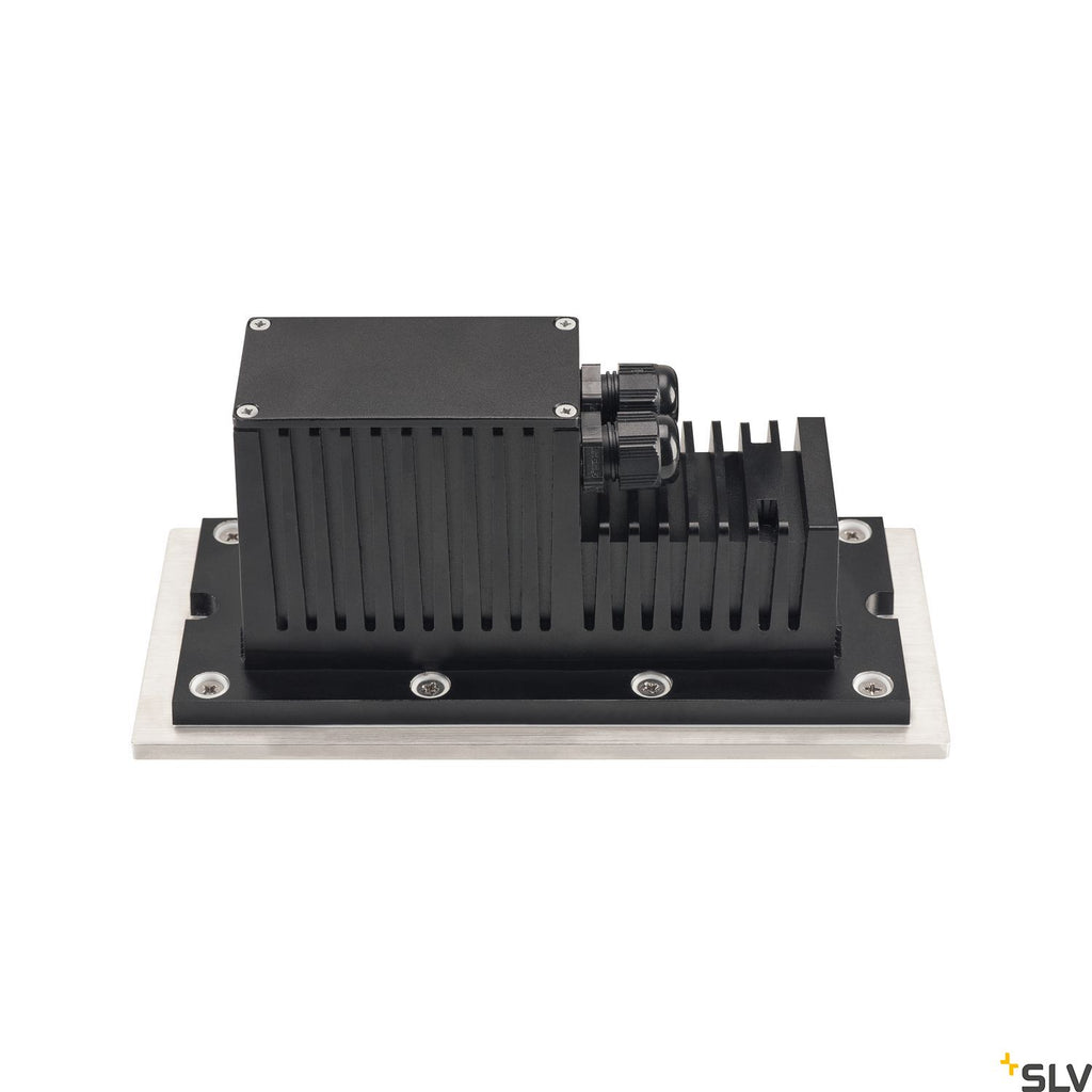 SLV BRICK, outdoor recessed wall light, LED, 3000K, stainless steel, 240V, IP67, 850lm, 10W 233660