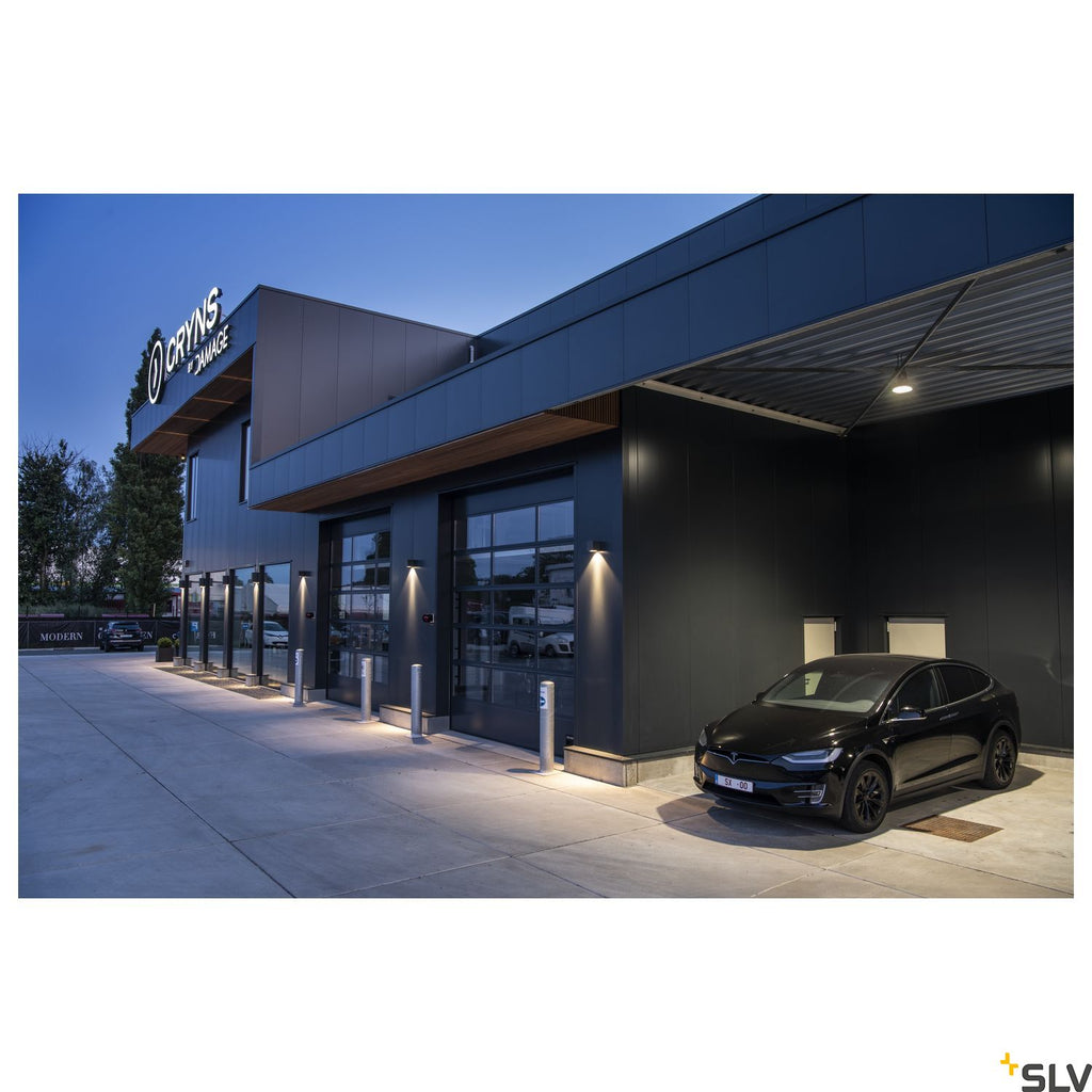 SLV BIG THEO WALL, outdoor wall light, double-headed, LED, 3000K, Flood up/Beam down, anthracite, W/H/D 13/29/13.5 cm 234515