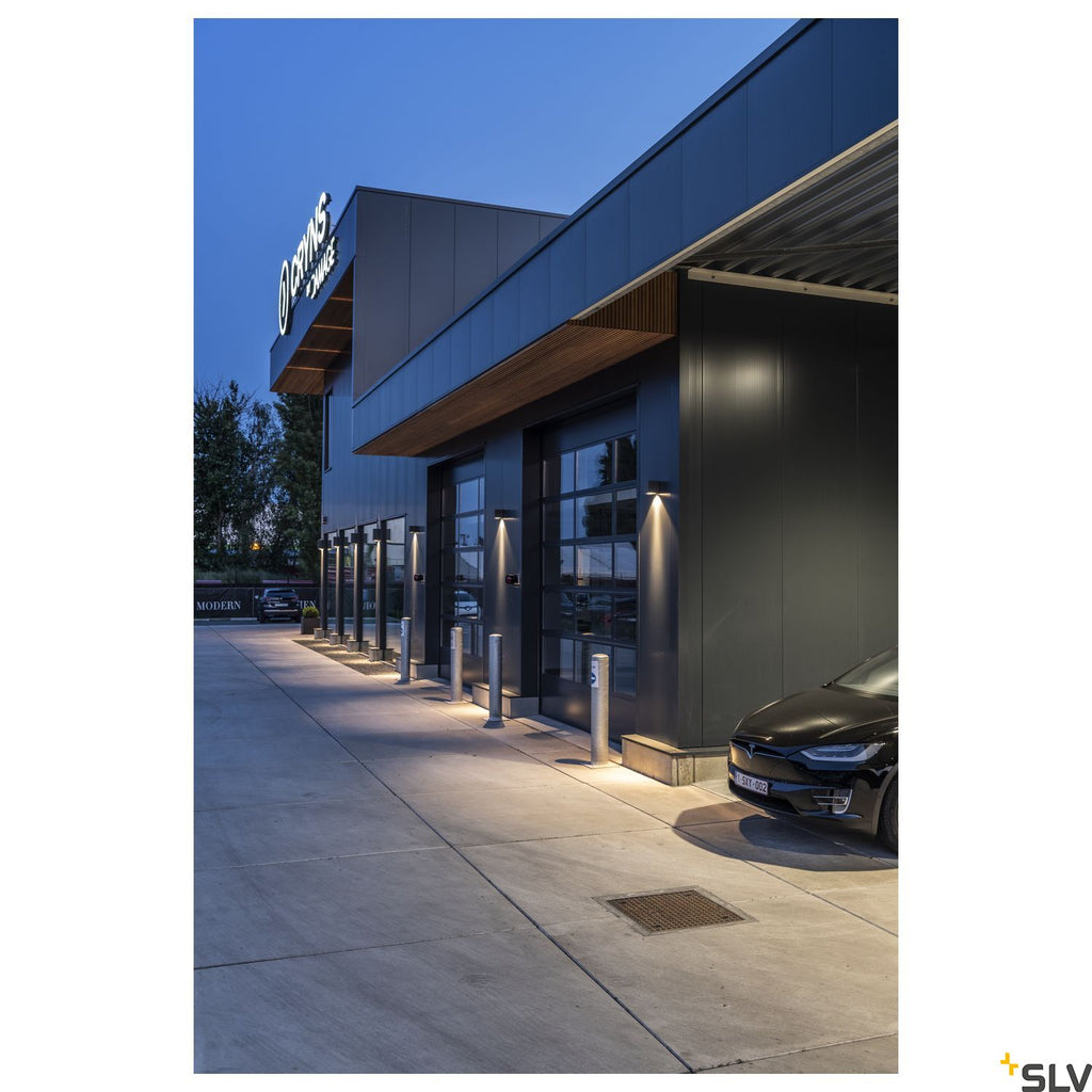 SLV BIG THEO WALL, outdoor wall light, double-headed, LED, 3000K, Flood up/Beam down, anthracite, W/H/D 13/29/13.5 cm 234515