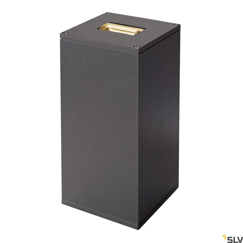 SLV BIG THEO WALL, outdoor wall light, double-headed, LED, 3000K, Flood up/Beam down, anthracite, W/H/D 13/29/13.5 cm 234515