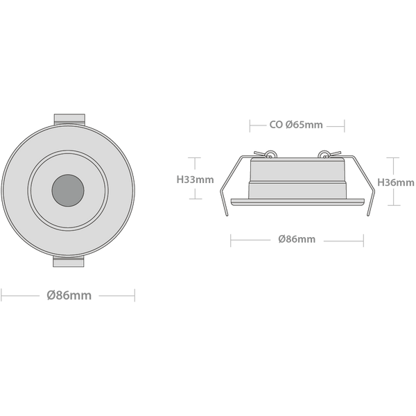 Red Arrow SR/W Stellar Fire Rated Downlight 6W 4CCT