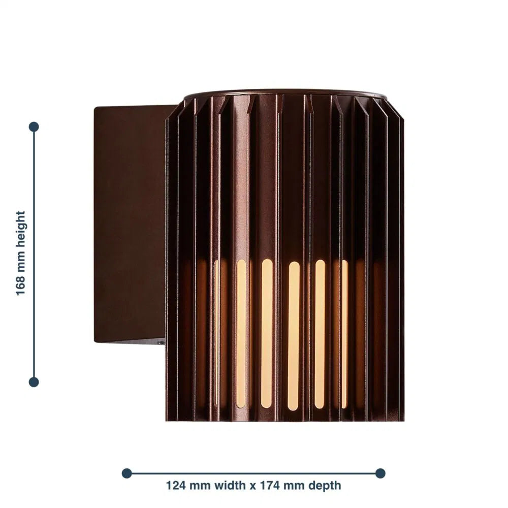 Nordlux  Aludra  2118011261 Bronze IP54 Single Coastal Outdoor Wall  Light