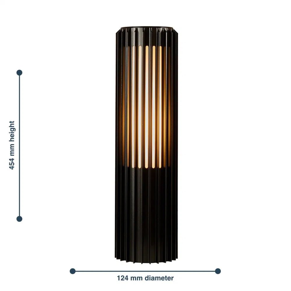 Nordlux  Aludra 2118028203 IP44 Coastal 45cm Outdoor Bollard Post Light Black