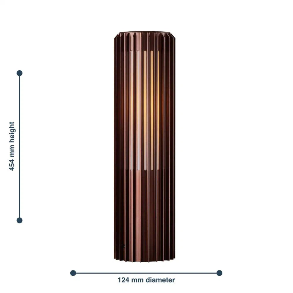 Nordlux  Aludra 2118028261 IP44 Coastal 45cm Outdoor Bollard Post Light Bronze